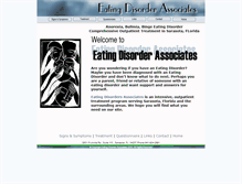 Tablet Screenshot of eatingdisorderassociates.com